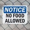 Signmission No Food Allowed, 14 in W x Rectangle, Plastic OS-2PACK-NS-P-1014-L-14557 - alternate 8